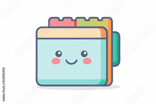 sticky notebook smiling dividers