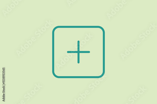 Add icon. icon related to UI elements. suitable for web site, app, user interfaces,element, printable etc. line icon style. simple vector design editable