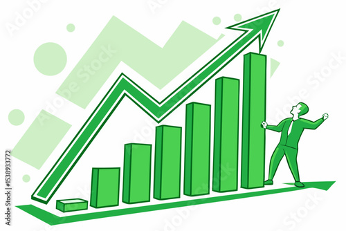 3d-financial-growth-chart-in-green-tones