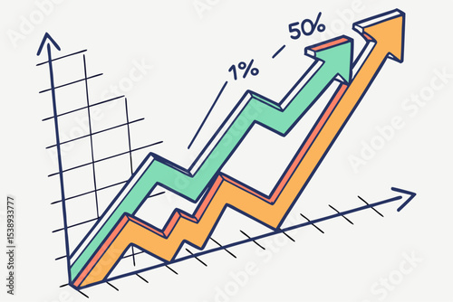 3d-line-graph-illustration-in-vibrant-hues