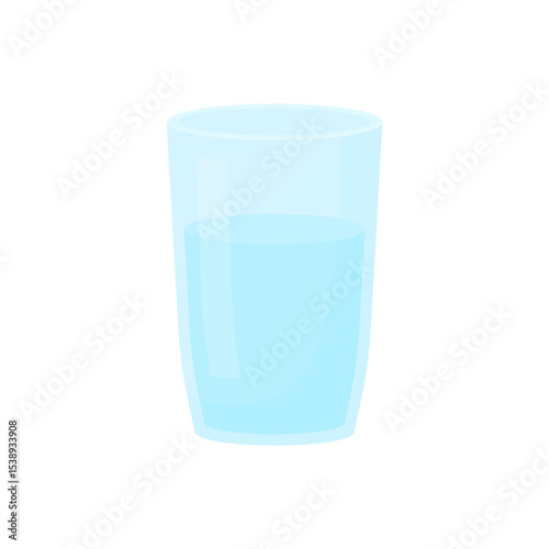 Glass of water. Healthy eating concept.