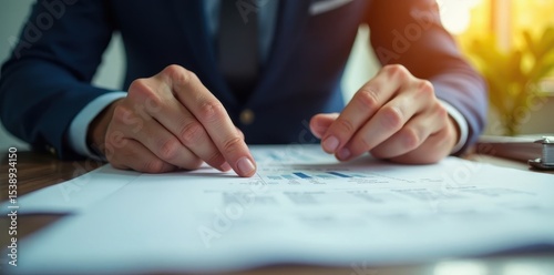 Wallpaper Mural Close-up hands sorting through financial paperwork , tax, verification Torontodigital.ca