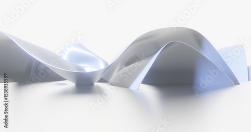 Abstract background curved pattern in design 3d render	