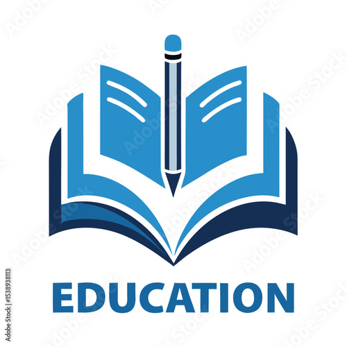  Educational logo icon vector illustration.
