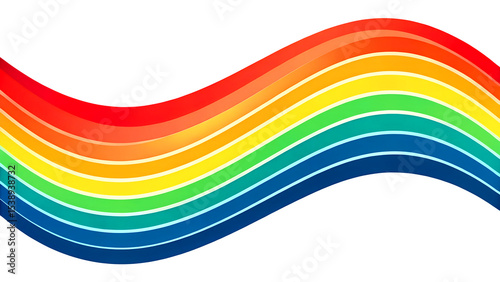 Colorful gradient wavy shape vector illustration, abstract modern design element