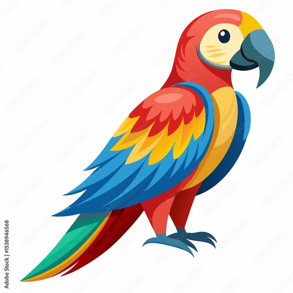Fototapeta premium blue and yellow macaw isolated on white background