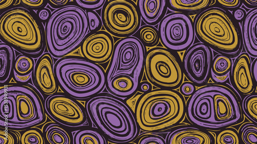 Vibrant circles swirl hypnotically in abstract colorful composition