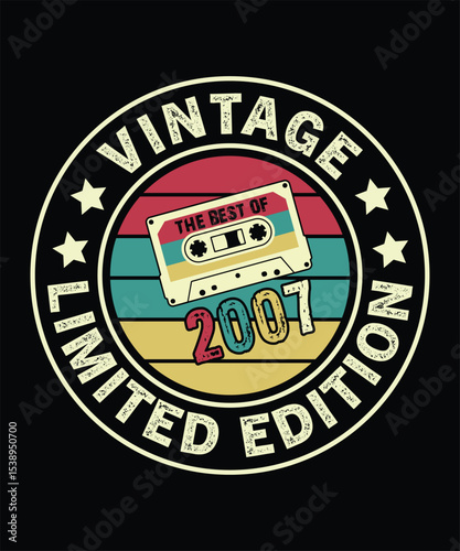 Vintage Limited Edition 2007 Cassette Tape Birthday Gift