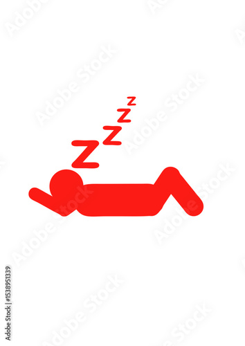 dormir sommeil icone dort personnage zzz