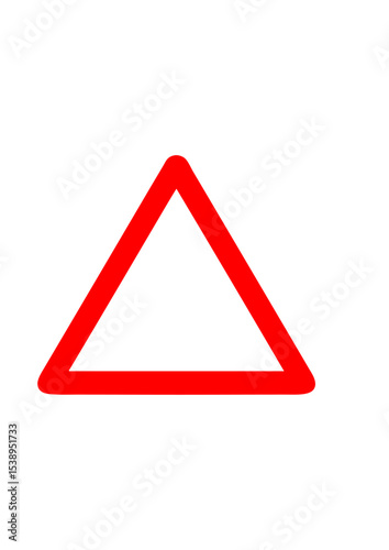 panneau triangle vide danger ajouter texte