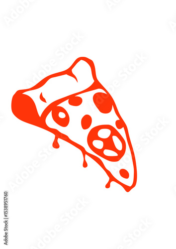 pizza part dessin