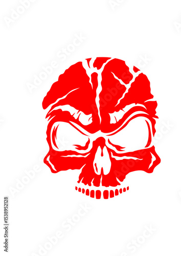 tete de mort halloween forme crane