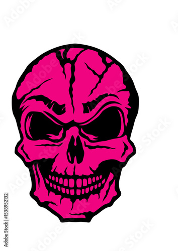 tete de mort halloween forme crane