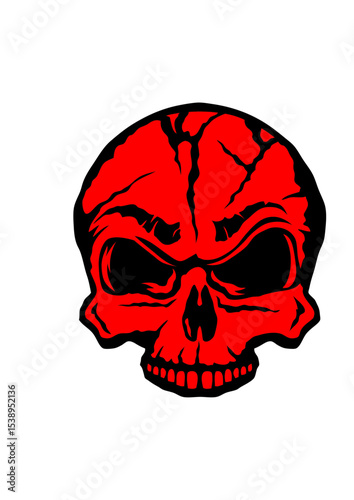 tete de mort halloween forme crane