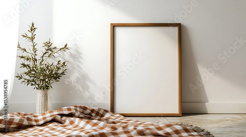 christmas decoration with blank frame