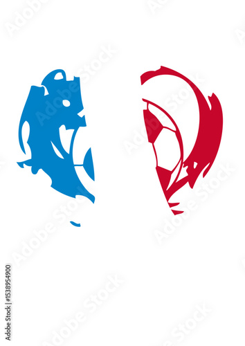 love France foot supporter equipe coeur aime