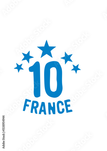 numero 10 France etoile