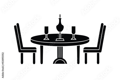 Simple Table Setting Icon Design