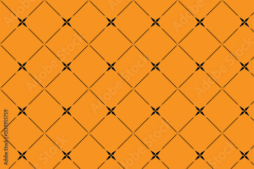 
A pattern of black and orange diamonds back round made by adobe illustrator.