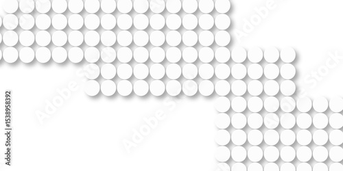 White tiles wall. round marble textures, ball tiles. Top view pavement circle block white texture with seamless patterns floor background. Air Bubble wrap texture background. Textured Background.