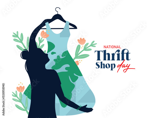 National Thrift Shop Day, background template Holiday concept.