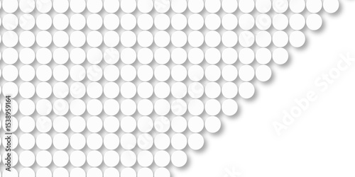 White tiles wall. round marble textures, ball tiles. Top view pavement circle block white texture with seamless patterns floor background. Air Bubble wrap texture background. Textured Background.