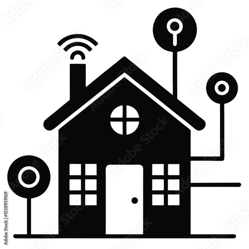 house icon isolated on white