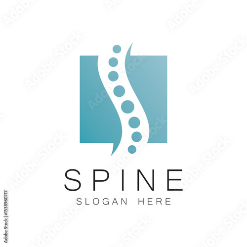 Spine care symbol logo template vector illustration design