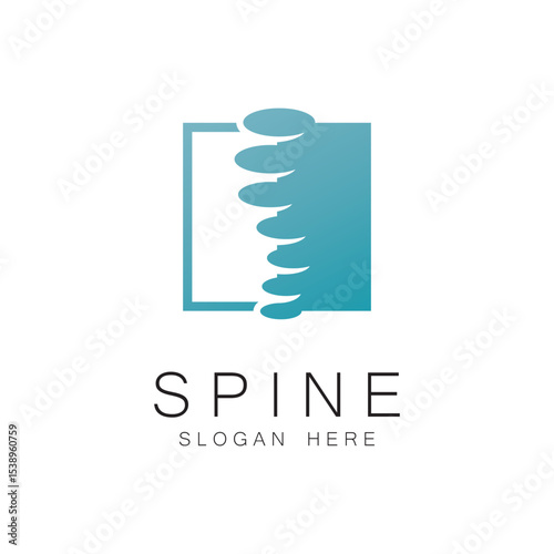 Spine care symbol logo template vector illustration design