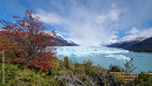 Autumn Colours at Perito Moreno Glacier, Patagonia, Argentina