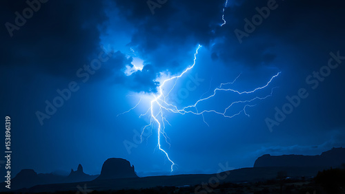 Dramatic Lightning Storm | Powerful Night Sky Thunderbolt Scene
