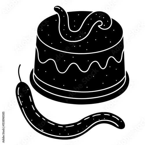 birthday cake vector illustration