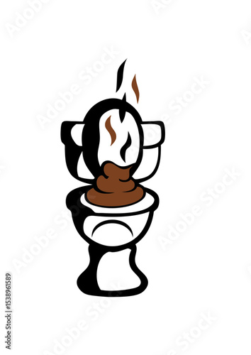 toilette chiotte wc merde bouze crotte