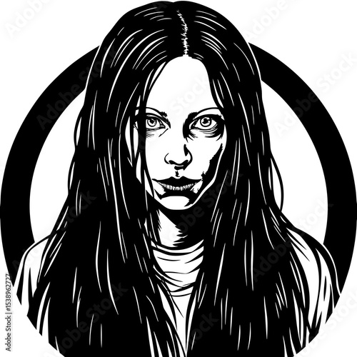girl with long hair