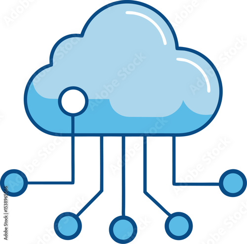 cloud computing concept illustration
