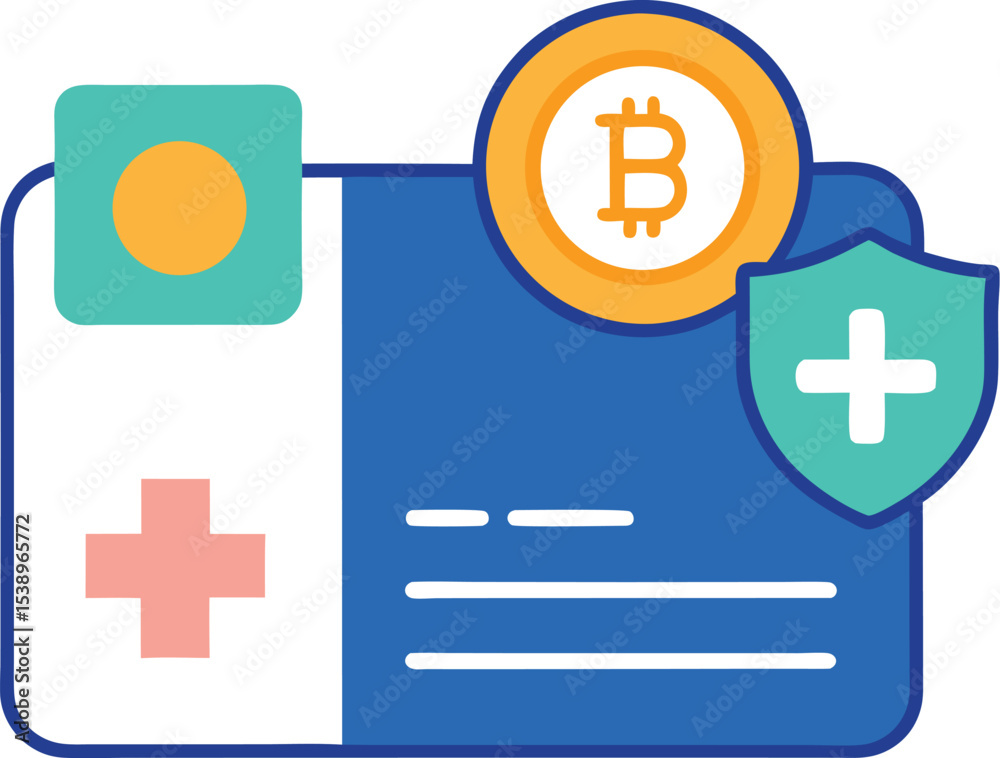 Fototapeta premium vector illustration of a set of medical icons