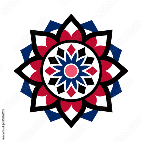 mandala vector art illustration