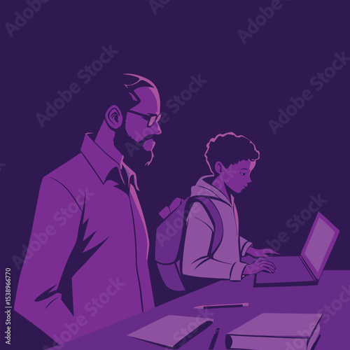 Student learning with teacher guidance future digital education