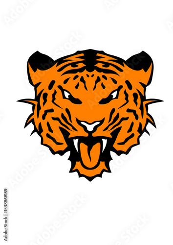 tigre animal tete