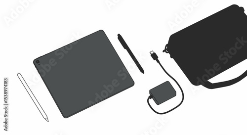 Ultimate Remote Work & Travel Tech Kit Tablet, Stylus, & Accessories