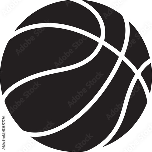 Basketball silhouette ball icon. Ball icon. Sport ball icon. Black basketball symbols. Basketball silhouette sport silhouette vector