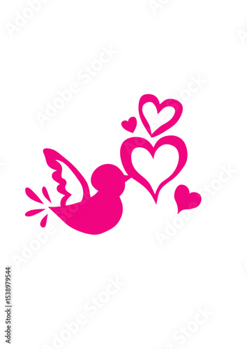 oiseaux coeur love