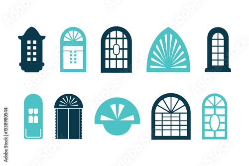 Window Vector Illustration, House Window Vector Graphic, Architectural Window Vector