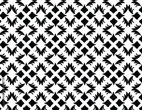 Symmetrical Stylized Leaf Pattern