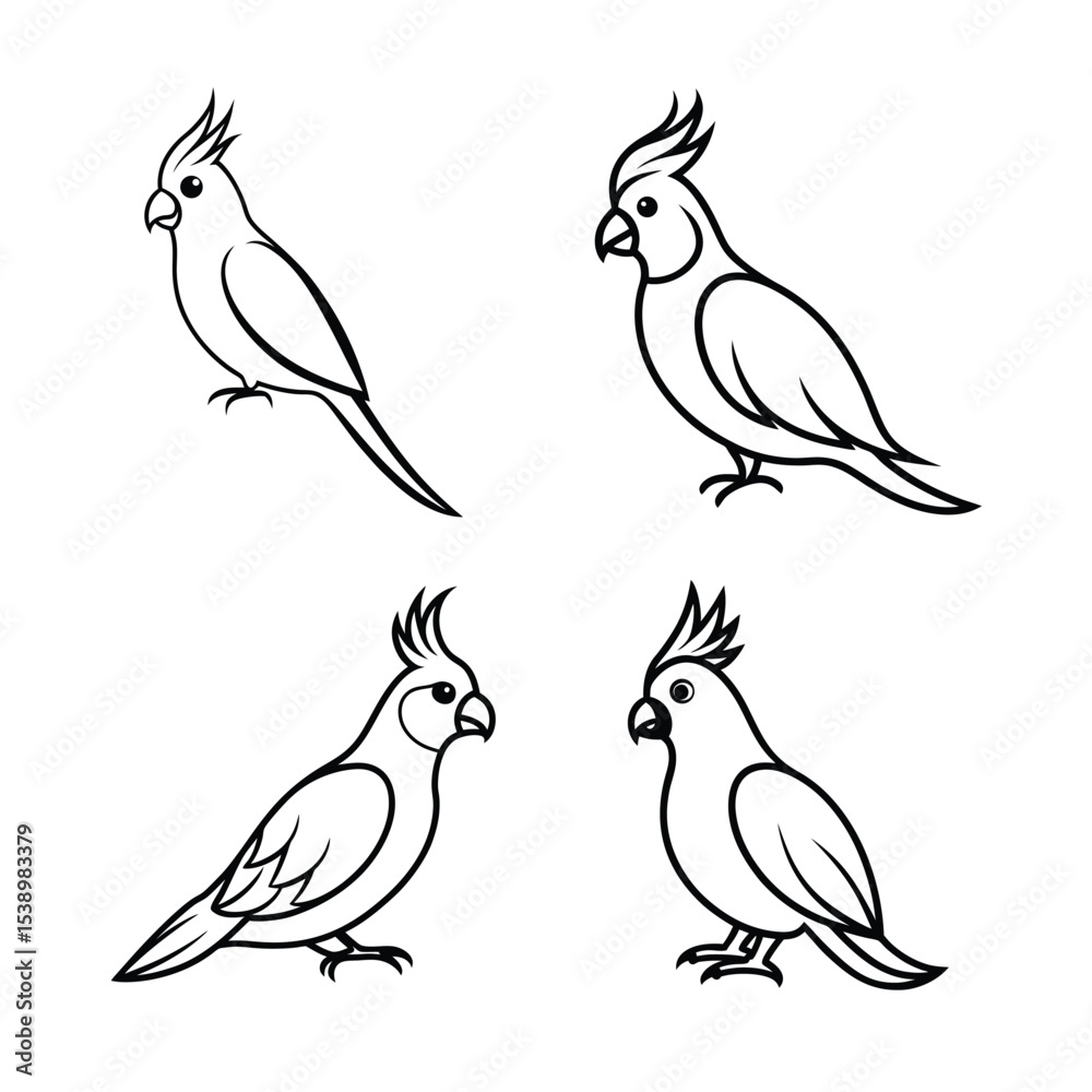 Obraz premium MACOW vector birds