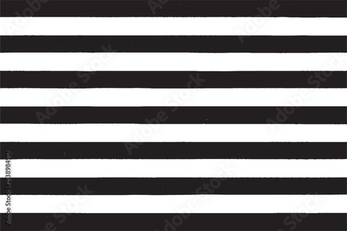 Bold Black and White Horizontal Stripes