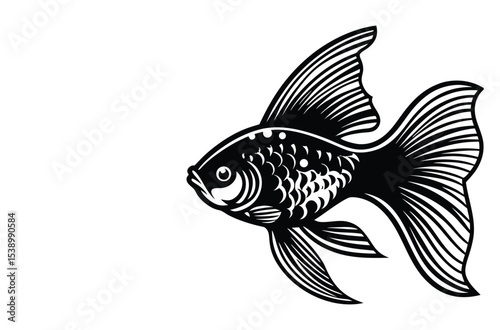 Hot fish dish icon