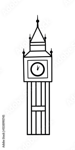 Elizabeth Big Ben Clock Tower in London