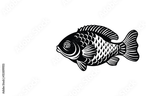 Hot fish dish icon