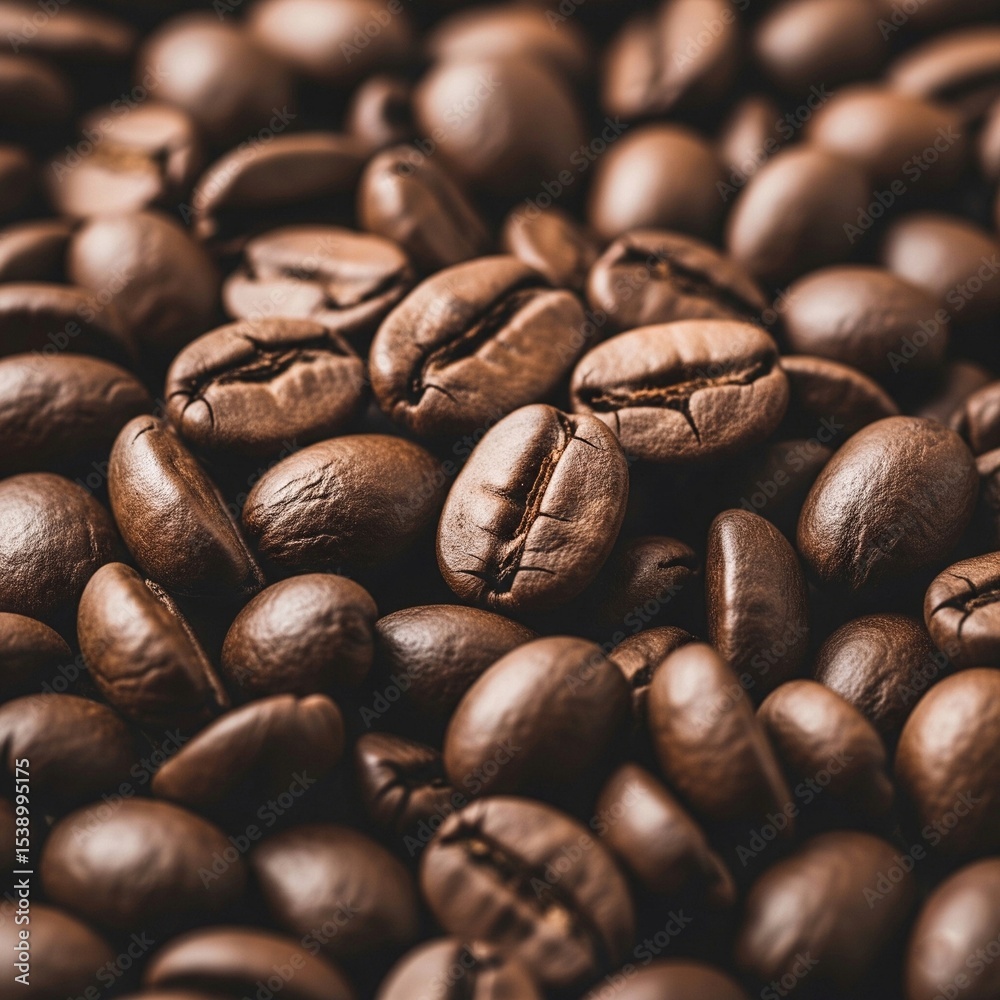 Naklejka premium roasted coffee beans